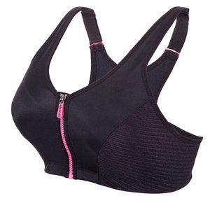 Set of 3! 38B Glamorise SPORT Bra (DOUBLE-LAYER) Wicking (HIGH-IMPACT) BLACK NEW